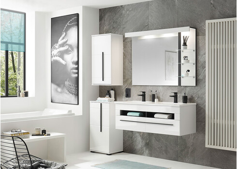 Seinakapp CANTARA valge läige, 45x30xH85 cm