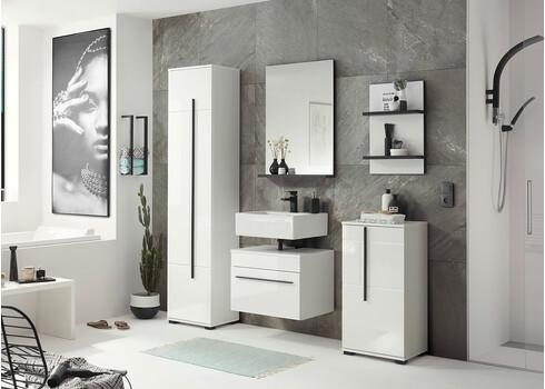 Valamukapp CANTARA valge läige, 60x47xH45 cm