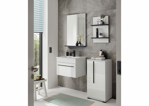 Valamukapp CANTARA valge läige, 60x47xH45 cm