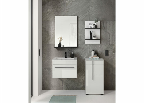 Valamukapp CANTARA valge läige, 60x47xH45 cm