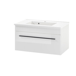 Valamukapp + valamu CANTARA valge läige, 80x47xH45 cm