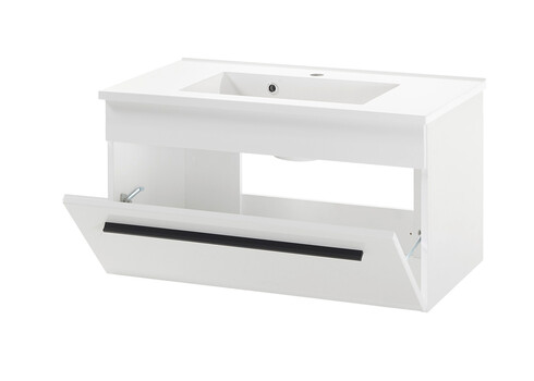 Valamukapp + valamu CANTARA valge läige, 80x47xH45 cm