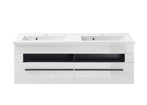 Valamukapp + valamu CANTARA valge läige, 120x47xH45 cm