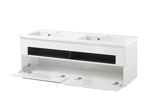 Valamukapp + valamu CANTARA valge läige, 120x47xH45 cm