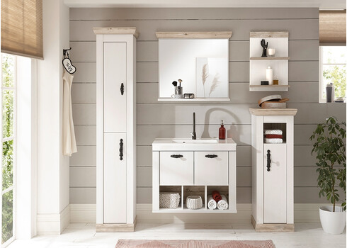 Vannitoakapp FLORENZ valge mänd / mänd, 42x35xH120 cm