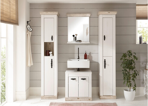 Vannitoakapp FLORENZ valge mänd / mänd, 42x35xH200 cm