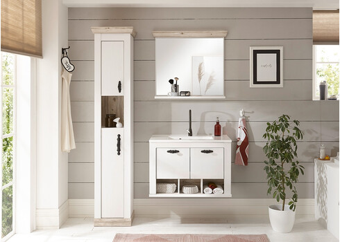 Vannitoakapp FLORENZ valge mänd / mänd, 42x35xH200 cm