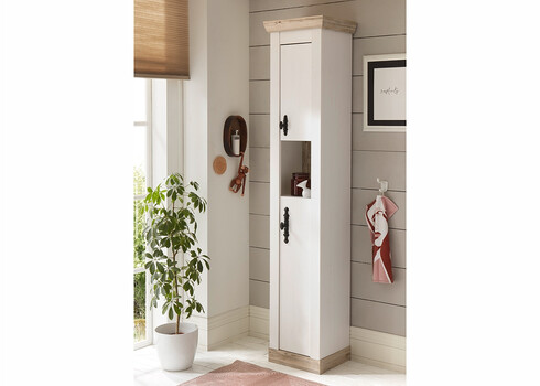 Vannitoakapp FLORENZ valge mänd / mänd, 42x35xH200 cm