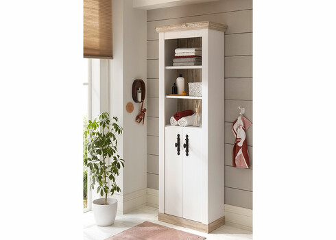 Vannitoakapp FLORENZ valge mänd / mänd, 65x35xH200 cm