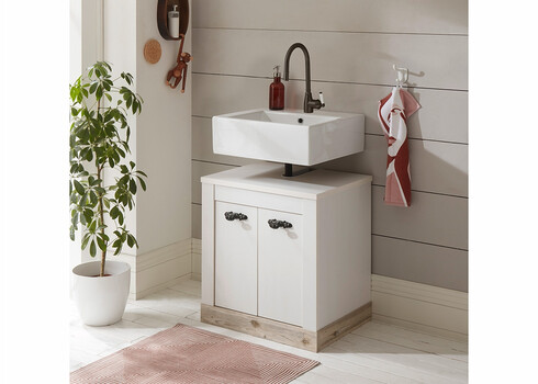 Valamukapp FLORENZ valge mänd / mänd, 60x45xH63 cm