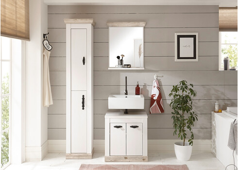 Seinapeegel FLORENZ valge mänd / mänd, 60x15xH72 cm