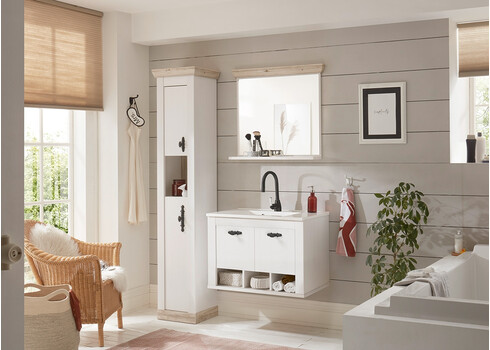 Seinapeegel FLORENZ valge mänd / mänd, 80x15xH72 cm