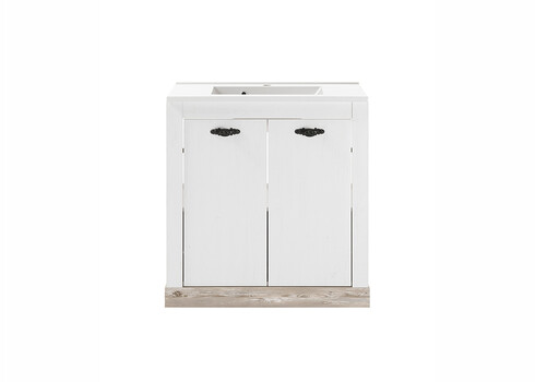 Valamukapp + valamu FLORENZ valge mänd / mänd, 60x45xH63 cm