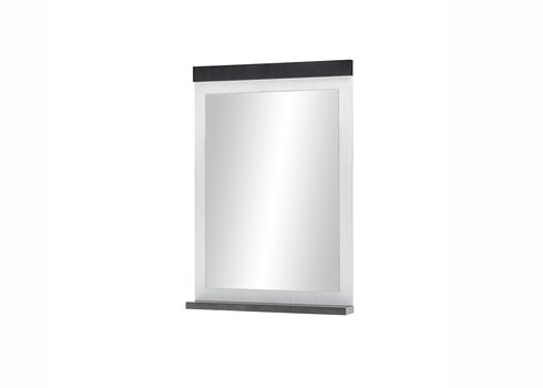 Seinapeegel SHERWOOD valge mänd / hall, 56x10xH77 cm