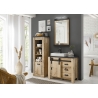 Vannitoakapp SHERWOOD pruun / hall, 51x38xH146 cm