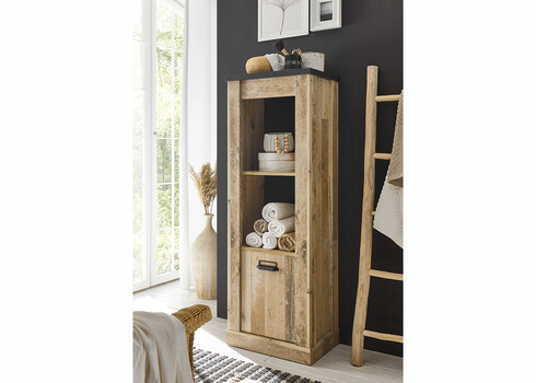 Vannitoakapp SHERWOOD pruun / hall, 51x38xH146 cm