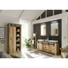 Vannitoakapp SHERWOOD pruun / hall, 51x38xH201 cm