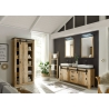 Vannitoakapp SHERWOOD pruun / hall, 51x38xH201 cm