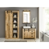 Vannitoakapp SHERWOOD pruun / hall, 51x38xH201 cm