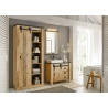 Vannitoakapp SHERWOOD pruun / hall, 51x38xH201 cm