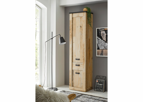 Vannitoakapp SHERWOOD pruun / hall, 51x38xH201 cm