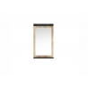 Seinapeegel SHERWOOD pruun / hall, 56x10xH77 cm