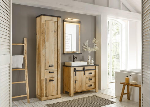 Valamukapp + valamu SHERWOOD pruun / hall, 95x43xH91 cm