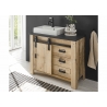 Valamukapp + valamu SHERWOOD pruun / hall, 95x43xH91 cm