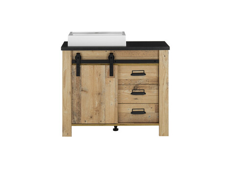 Valamukapp + valamu SHERWOOD pruun / hall, 95x43xH91 cm