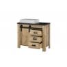 Valamukapp + valamu SHERWOOD pruun / hall, 95x43xH91 cm