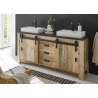 Valamukapp + 2 valamut SHERWOOD pruun / hall, 164x43xH91 cm