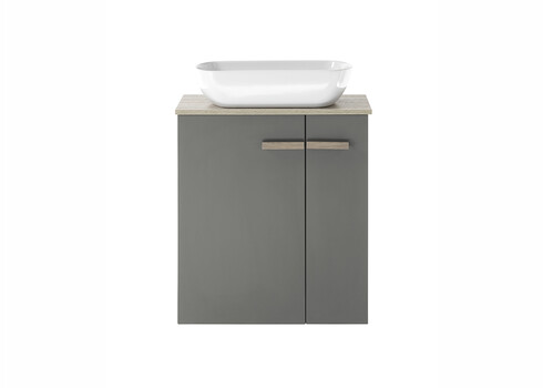 Valamukapp + valamu SOLID antratsiit, 60x40xH82 cm