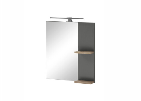 Vannitoapeegel SOLID antratsiit, 60x12xH70 cm