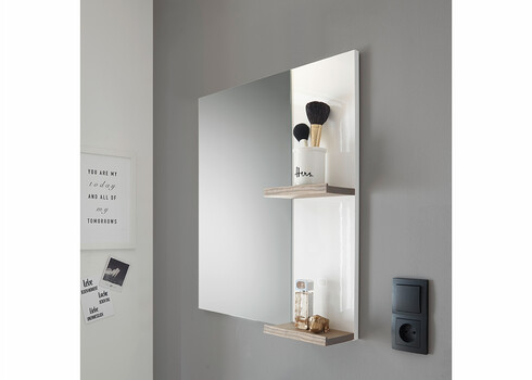 Vannitoapeegel SOLID valge läige, 60x12xH65 cm