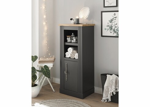 Vannitoakapp WESTMINSTER tumehall / tamm, 50x40xH119 cm