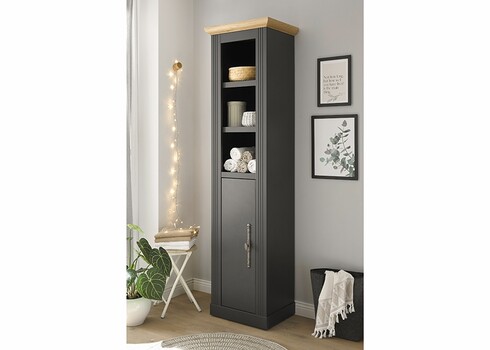 Vannitoakapp WESTMINSTER tumehall / tamm, 50x41xH203 cm