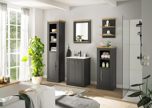 Valamukapp WESTMINSTER tumehall / tamm, 60x46xH86 cm