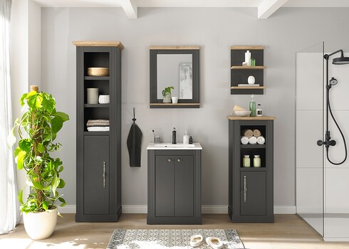 Valamukapp WESTMINSTER tumehall / tamm, 60x46xH86 cm