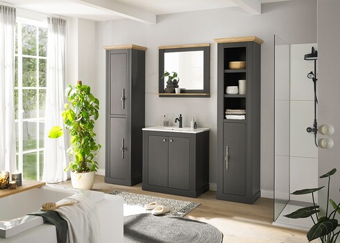 Valamukapp WESTMINSTER tumehall / tamm, 80x46xH86 cm