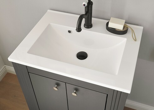 Valamukapp WESTMINSTER tumehall / tamm, 80x46xH86 cm