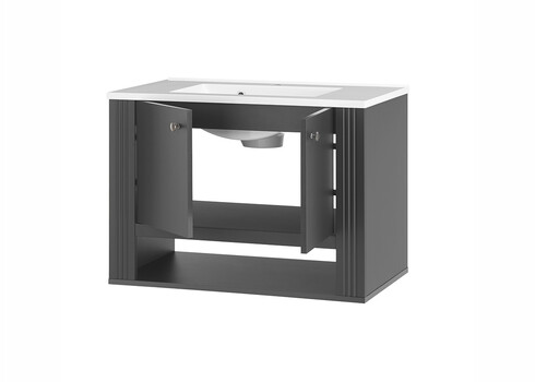 Valamukapp WESTMINSTER tumehall / tamm, 80x46xH58 cm