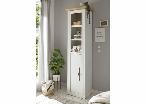 Vannitoakapp WESTMINSTER valge mänd / tamm, 50x41xH203 cm