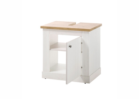 Valamukapp WESTMINSTER valge mänd / tamm, 62x44xH63 cm