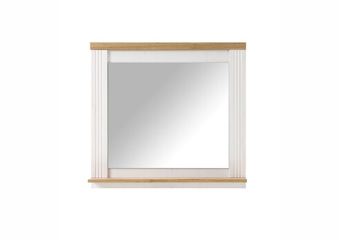 Seinapeegel WESTMINSTER valge mänd / tamm, 80x15xH75 cm