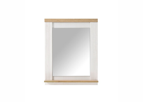 Seinapeegel WESTMINSTER valge mänd / tamm, 60x15xH75 cm