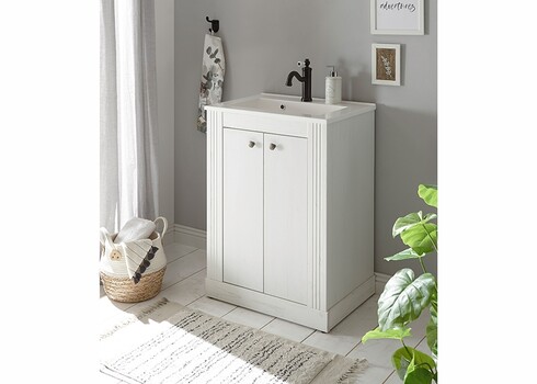 Valamukapp WESTMINSTER valge mänd / tamm, 60x46xH86 cm