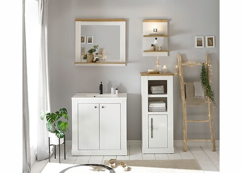 Valamukapp WESTMINSTER valge mänd / tamm, 80x46xH86 cm