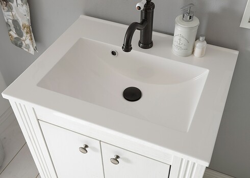 Valamukapp WESTMINSTER valge mänd / tamm, 80x46xH86 cm