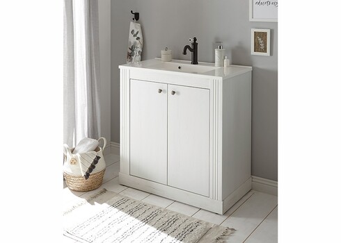 Valamukapp WESTMINSTER valge mänd / tamm, 80x46xH86 cm