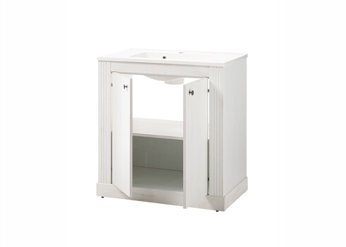 Valamukapp WESTMINSTER valge mänd / tamm, 80x46xH86 cm